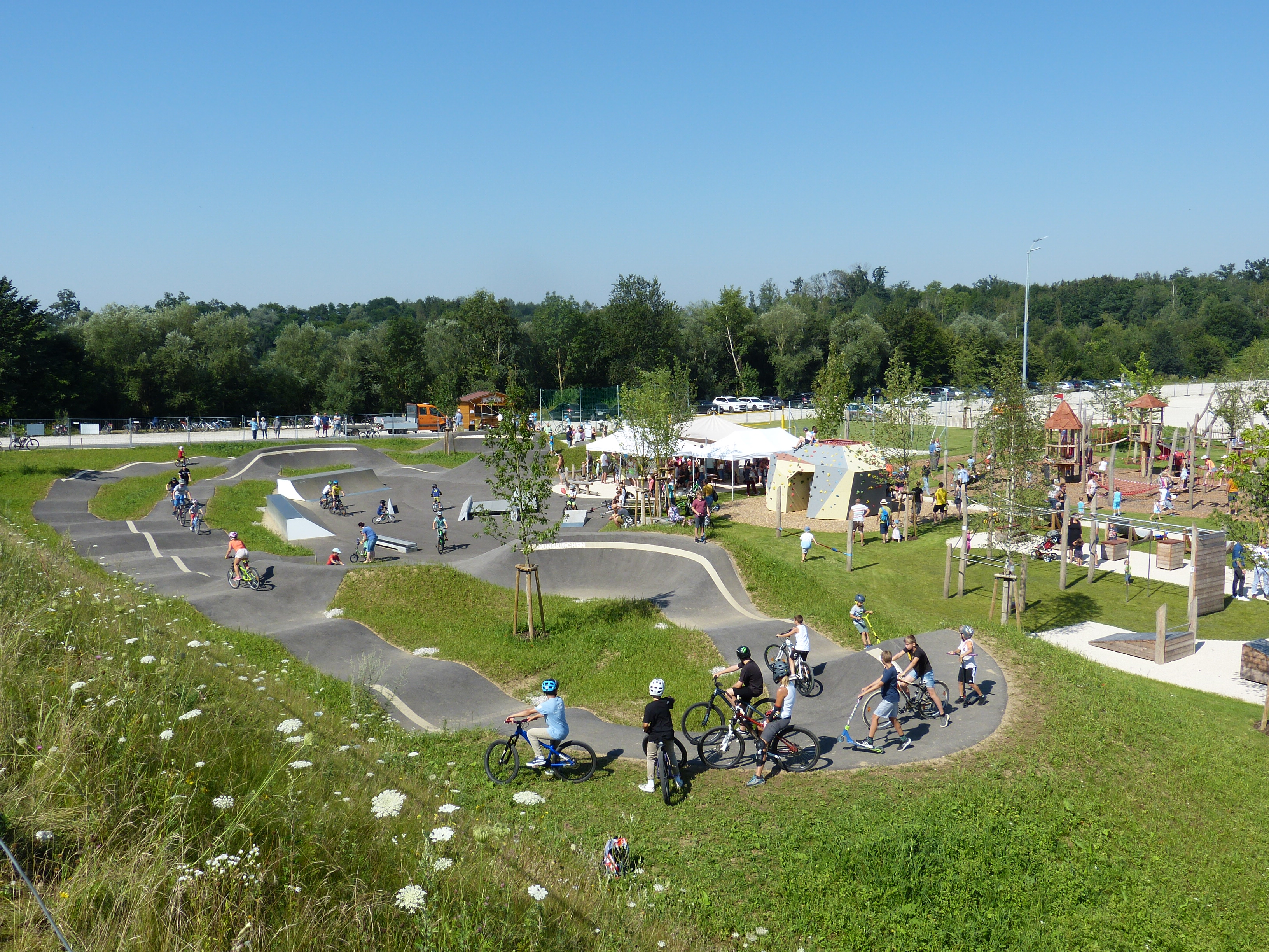 Eröffnungsevent des Pumptracks in Gunskirchen