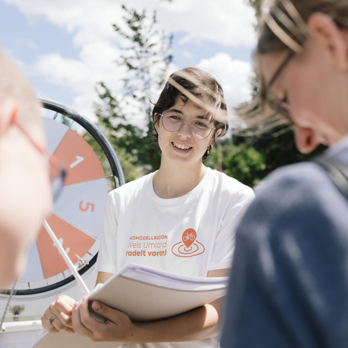 Glücksrad Infostand