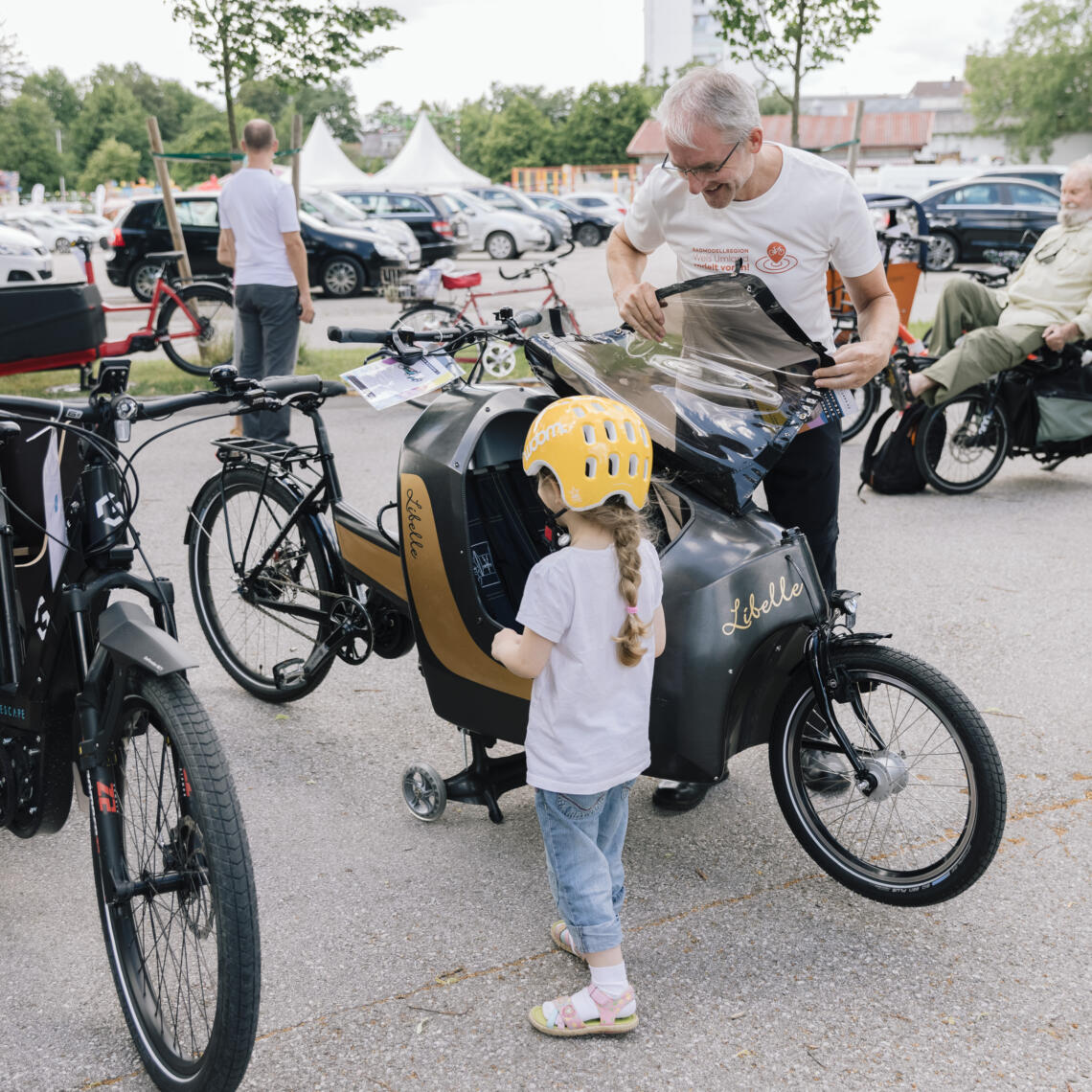 Transport-Testräder bei der Cargobike Roadshow in Wels