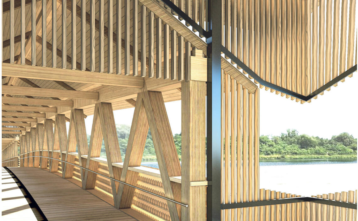 Visualisierung Traunbrücke Wels-Schleißheim