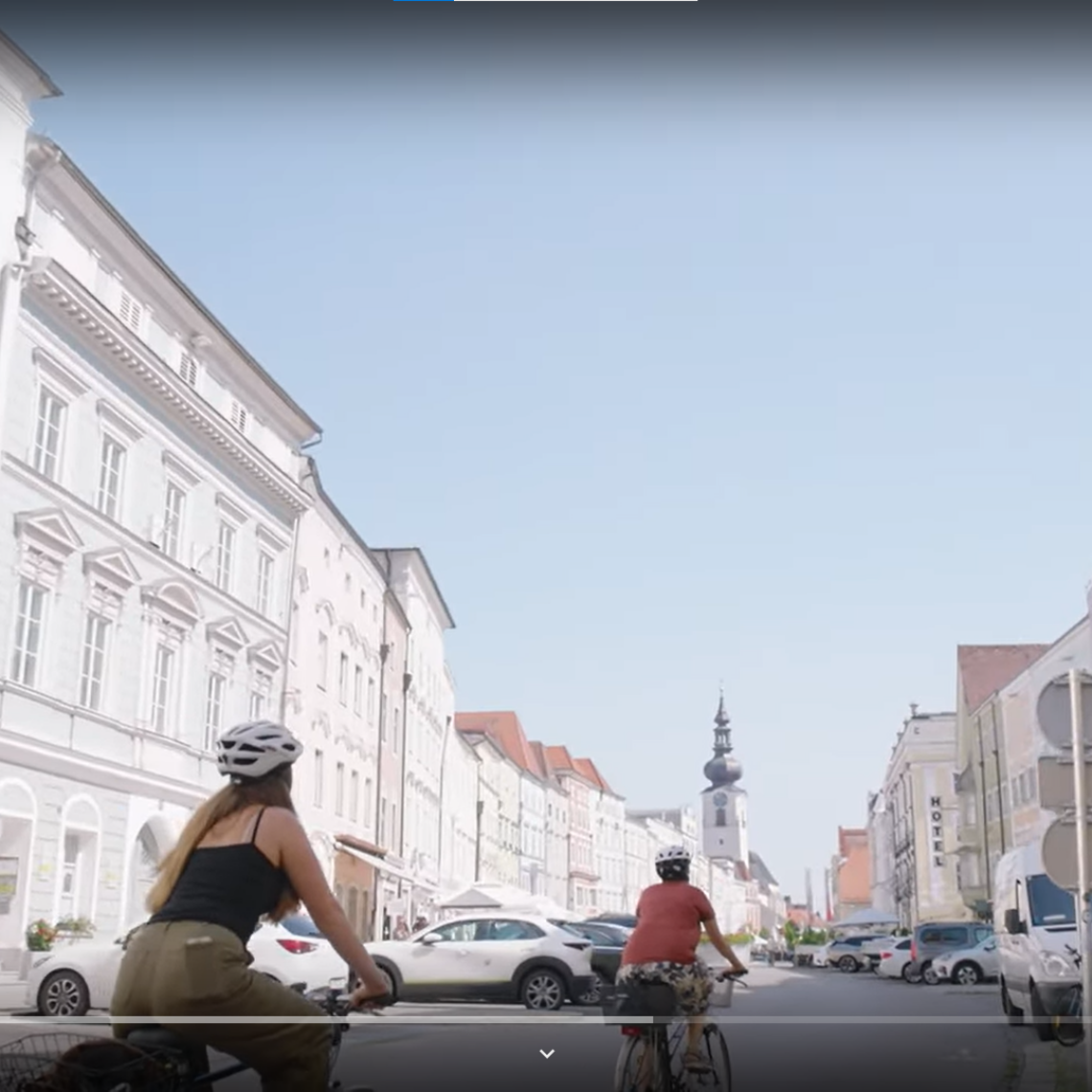 Screenshot Video Radfahren in Wels